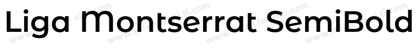 Liga Montserrat SemiBold SemiBold字体转换